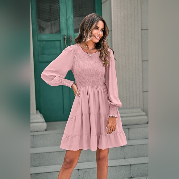 Boutique | Swing Dress | Color: Blush | Size: L - Picture 6 of 13